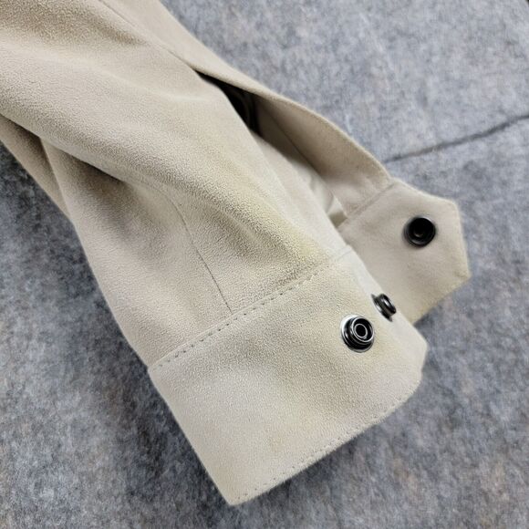 Todd Snyder Italian Suede Snap Dylan Jacket Sand Beige Size S NWT $998 *Flaw - Picture 12 of 14